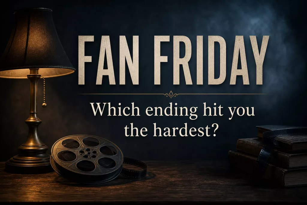 M. Night Fans Fan Friday banner asking which ending hit hardest