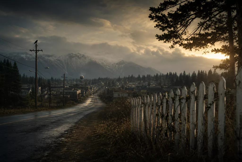 Lonely road and fence-line image for a Wayward Pines season 3 article.