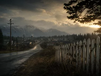 Lonely road and fence-line image for a Wayward Pines season 3 article.