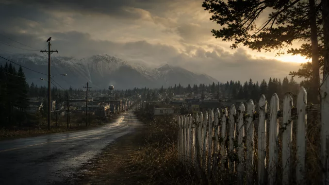Lonely road and fence-line image for a Wayward Pines season 3 article.